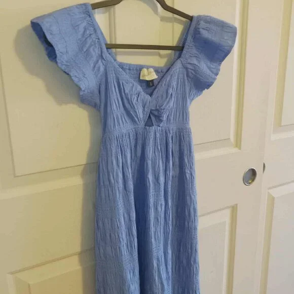 Universal Thread Flutter Cap Sleeve A-Line Midi Dress - Picture 4 of 10